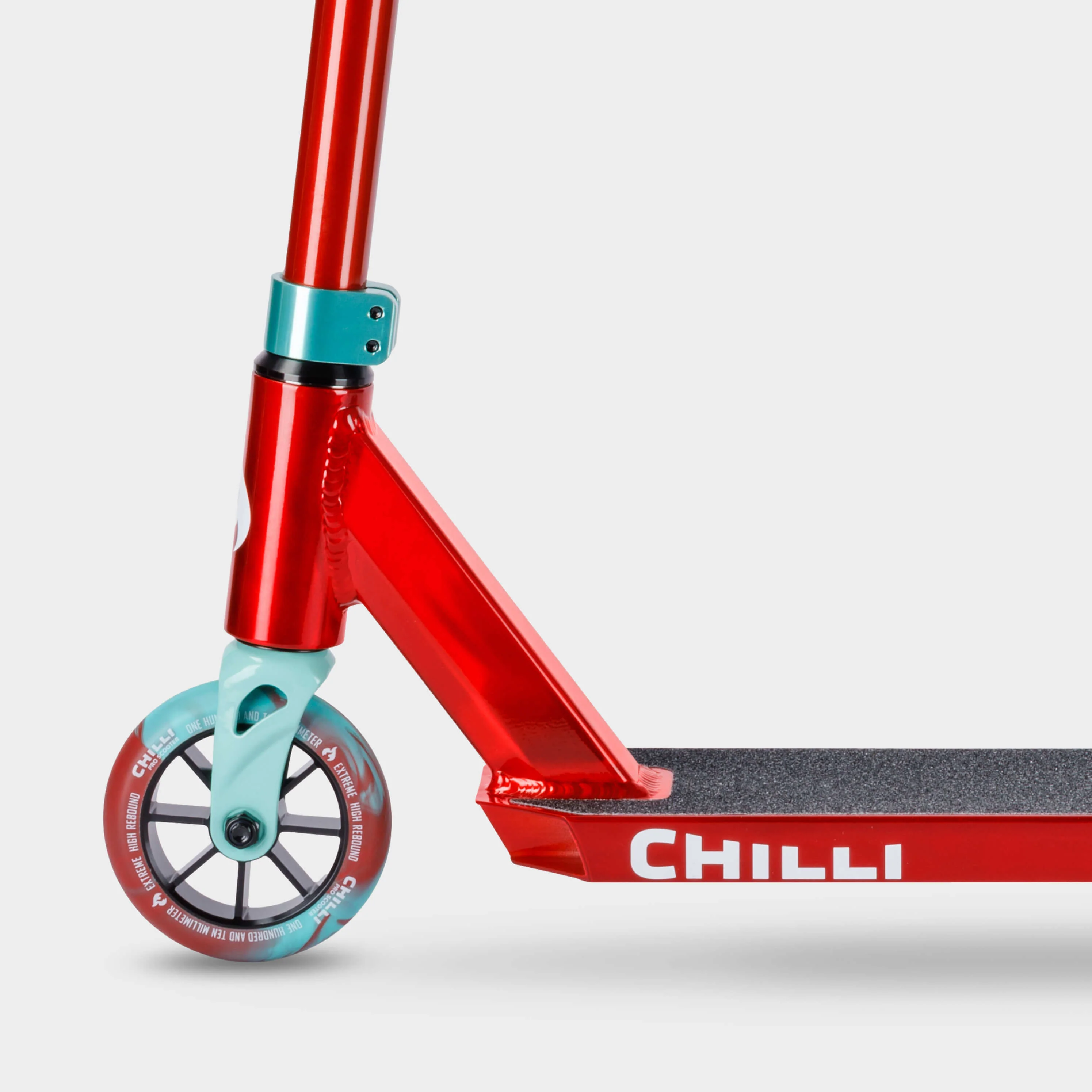 Chilli Base Jumpstart Stunt Scooter: Red/Teal - Image 2