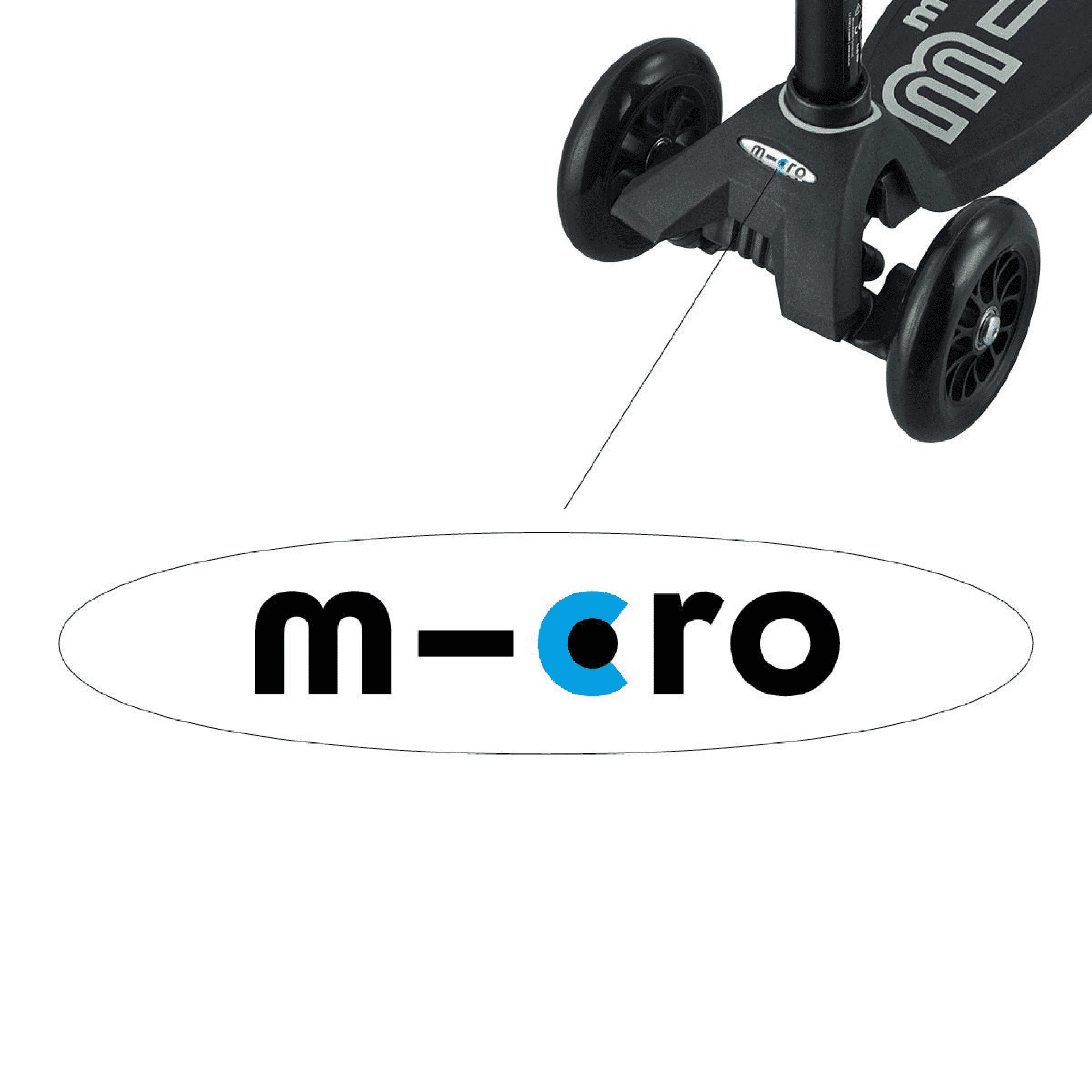 Mini Micro Logo Sticker: Black - Image 2