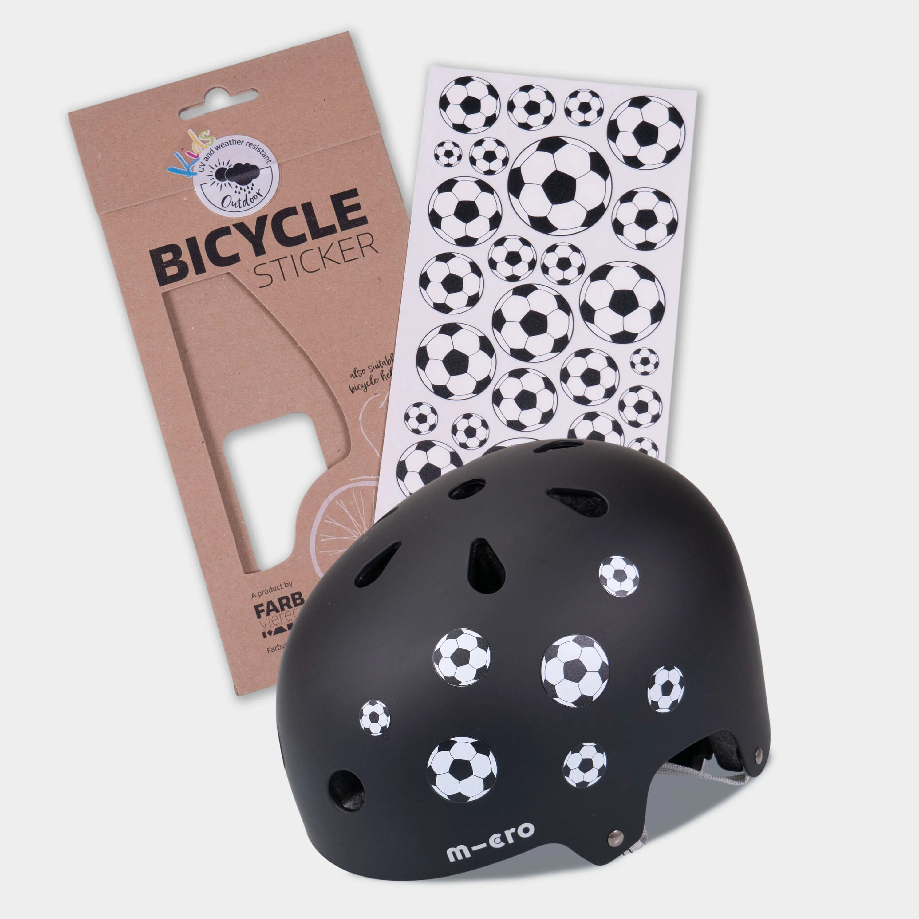 Scooter, Bike and Accessory Stickers Pack of 29 Stickers: Football - Image 2