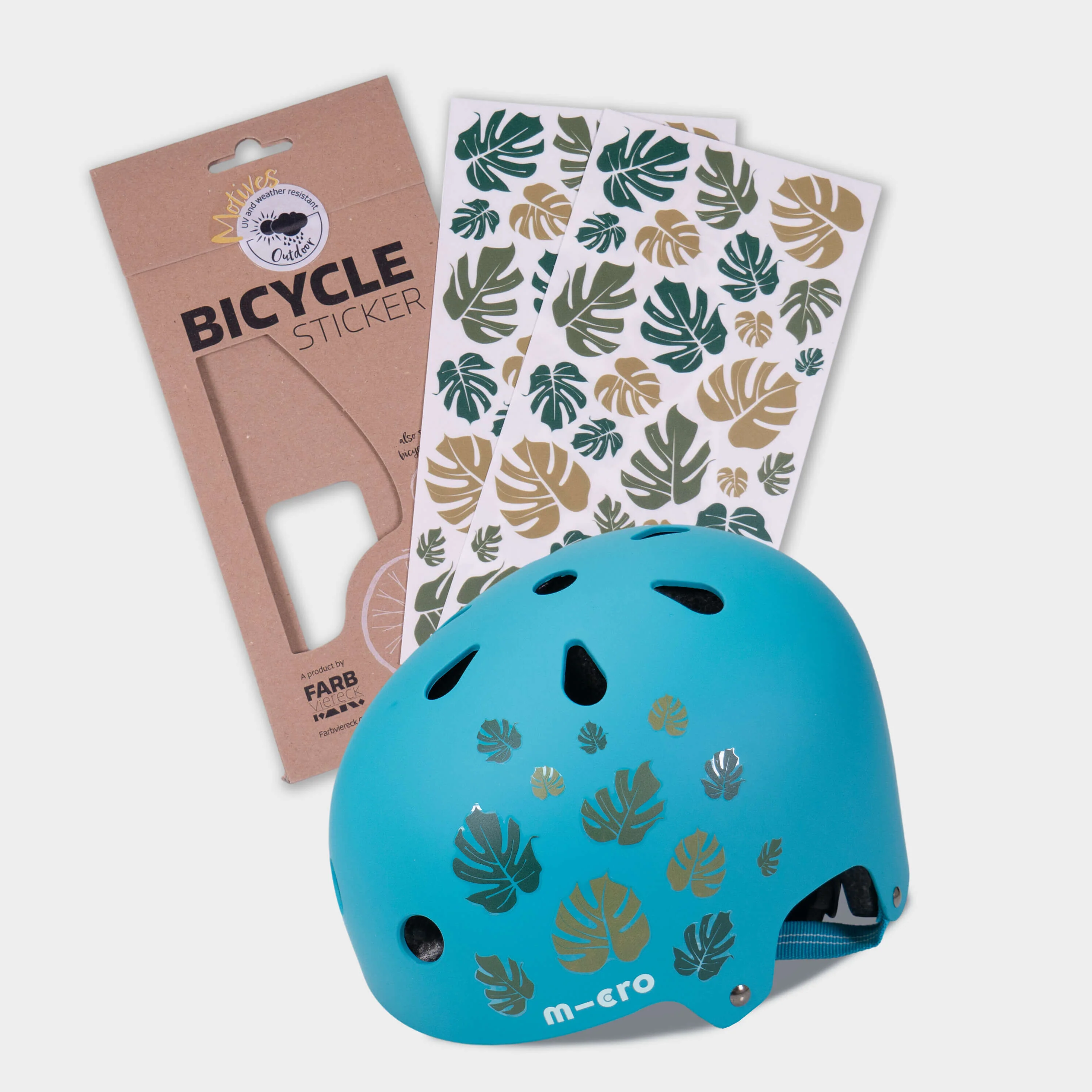 Scooter, Bike and Accessory Stickers Pack of 60 Stickers: Leaves - Image 2