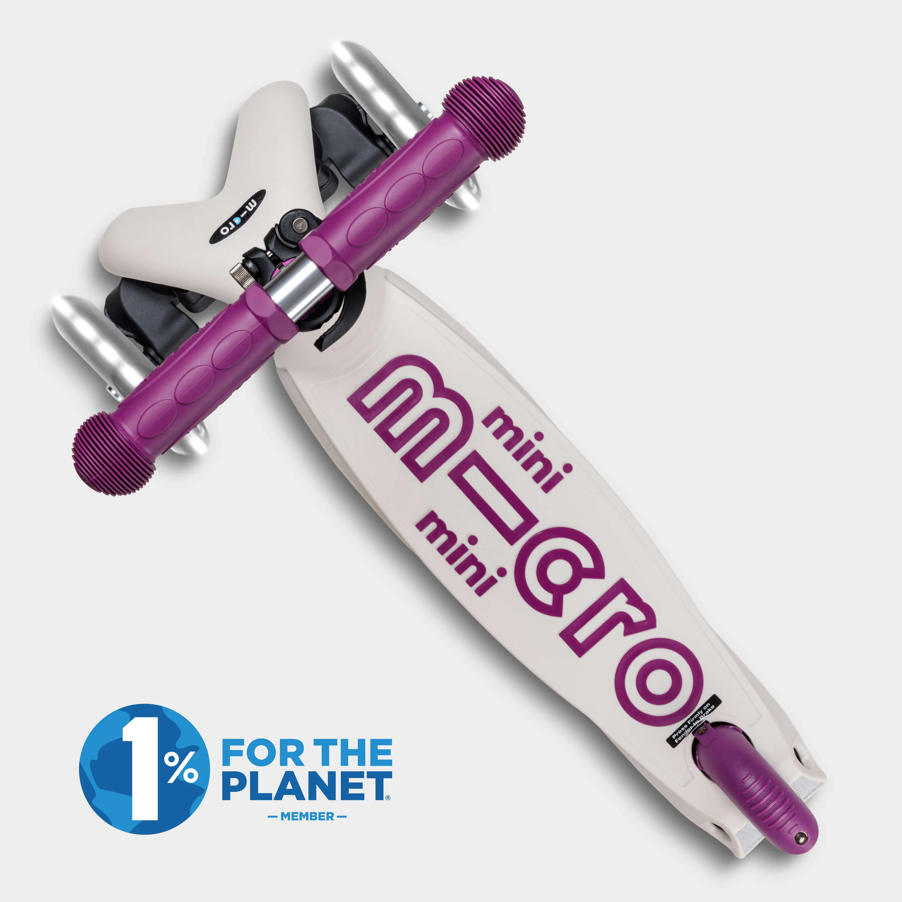 Mini Micro Foldable LED with Recycled Deck: Tulip Purple - Image 7