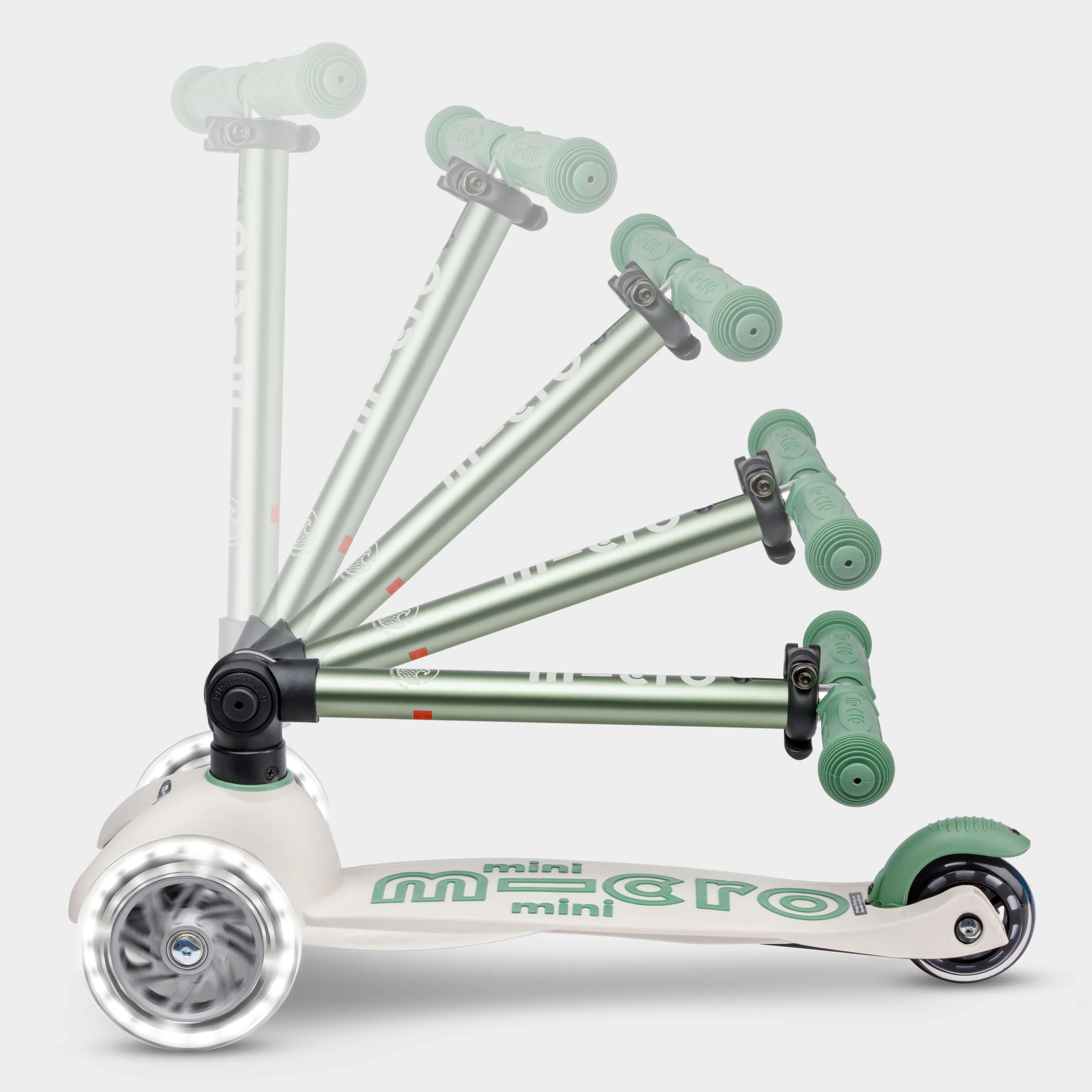 Mini Micro Foldable LED with Recycled Deck: Pistachio Green - Image 3