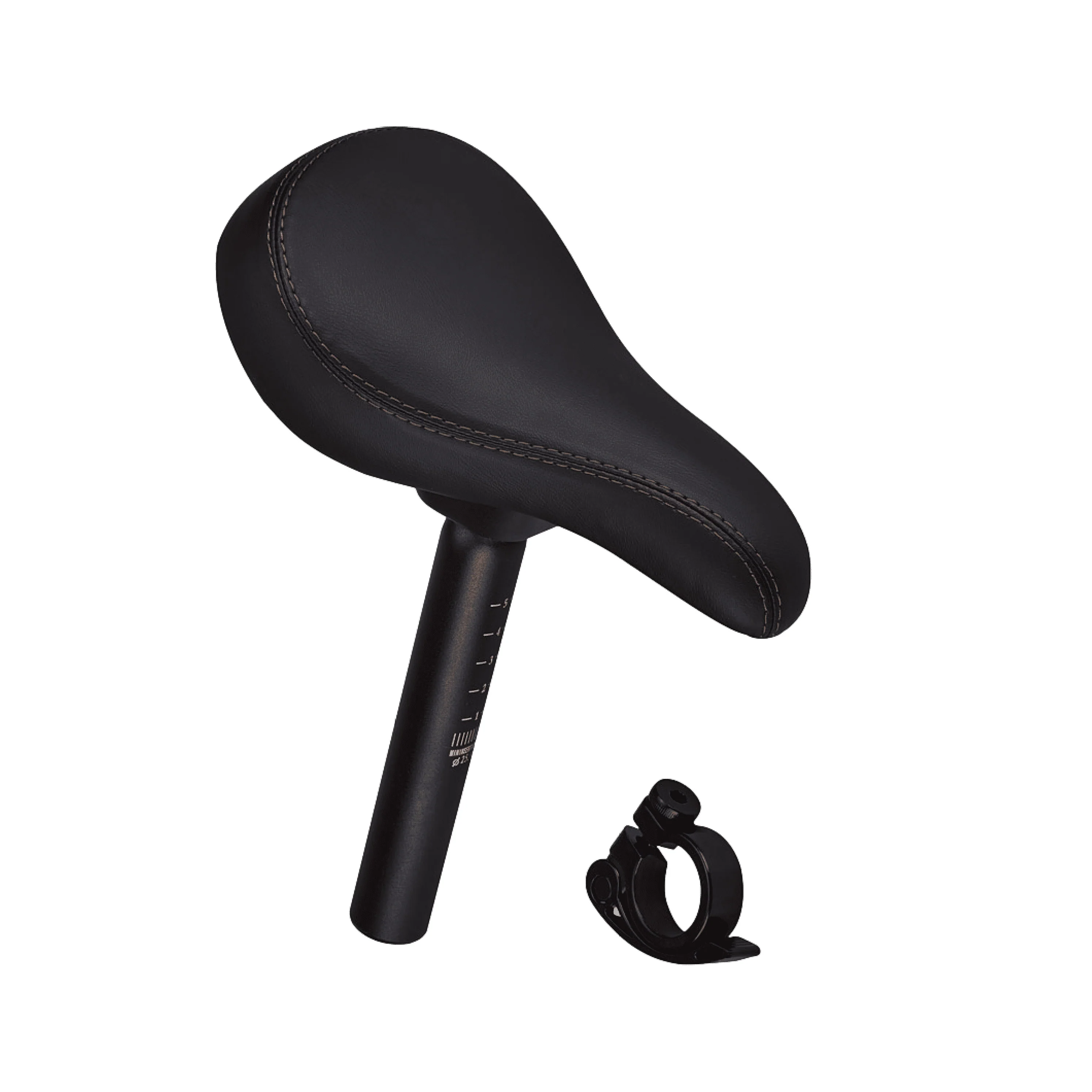 Micro Balance Bike Deluxe Seat & Clamp: Black - Image 2