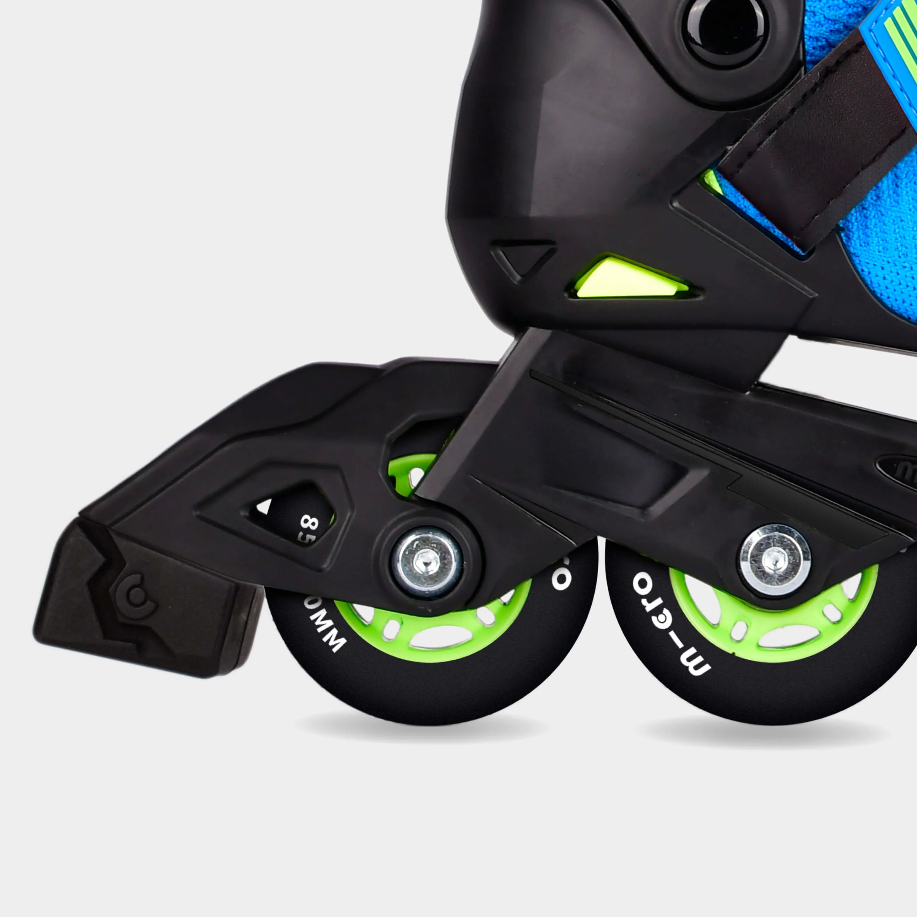Cosmo Inline Roller Skates: Blue/Black - Image 4