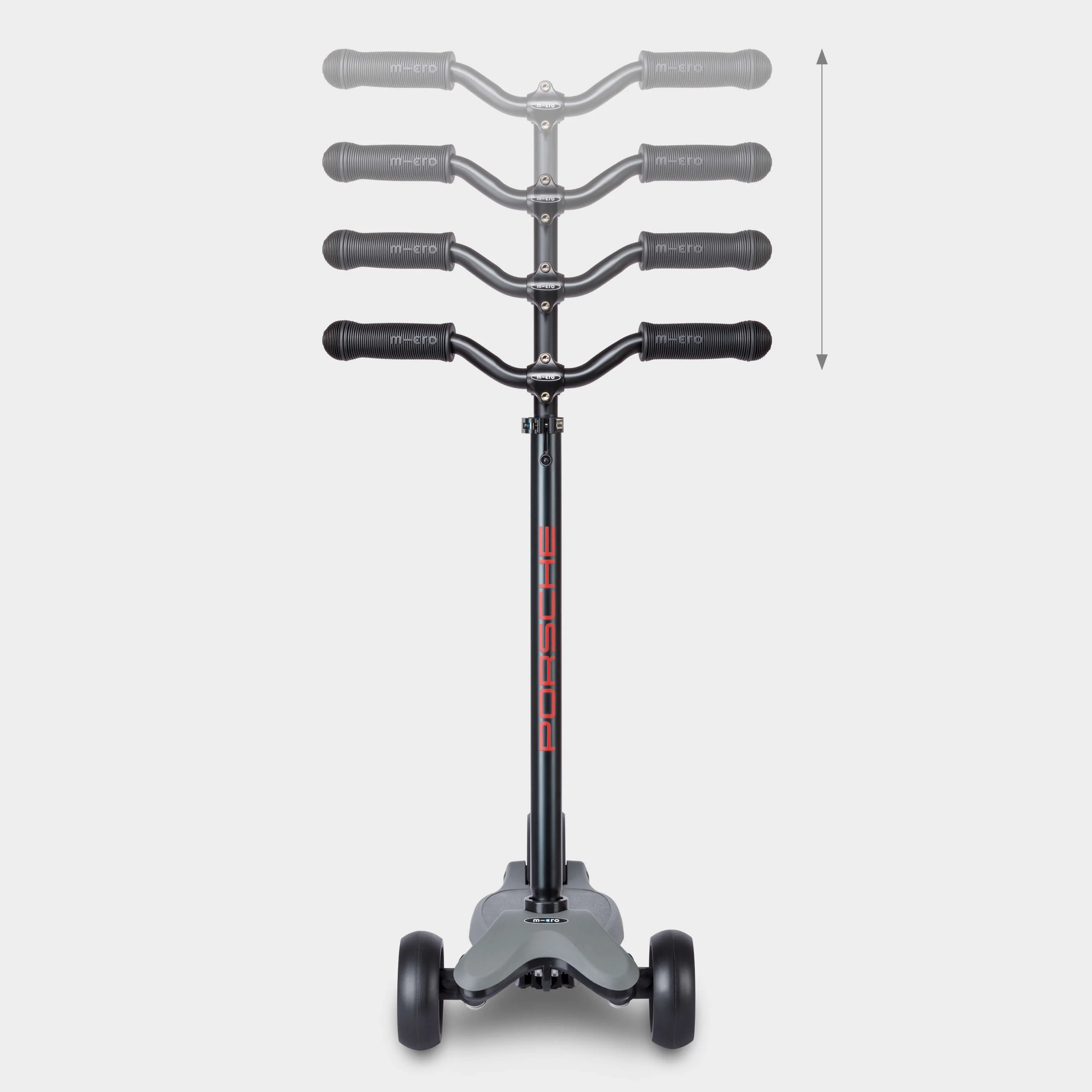 Micro Kickboard Deluxe LED Porsche Edition: Metallic Stone Grey - Image 4