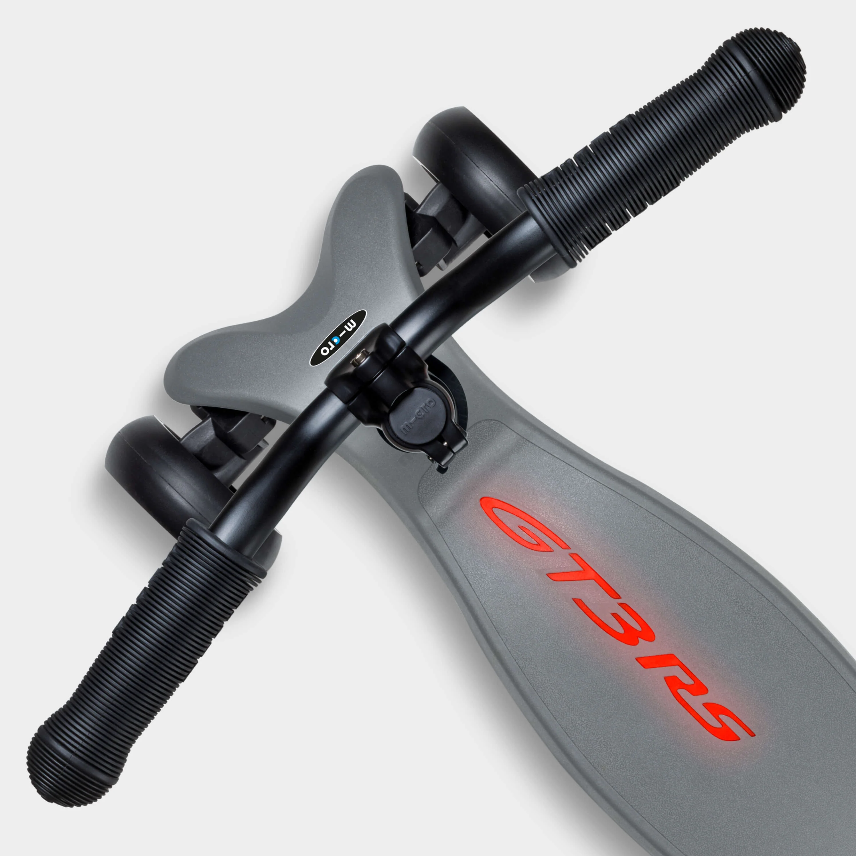 Micro Kickboard Deluxe LED Porsche Edition: Metallic Stone Grey - Image 9