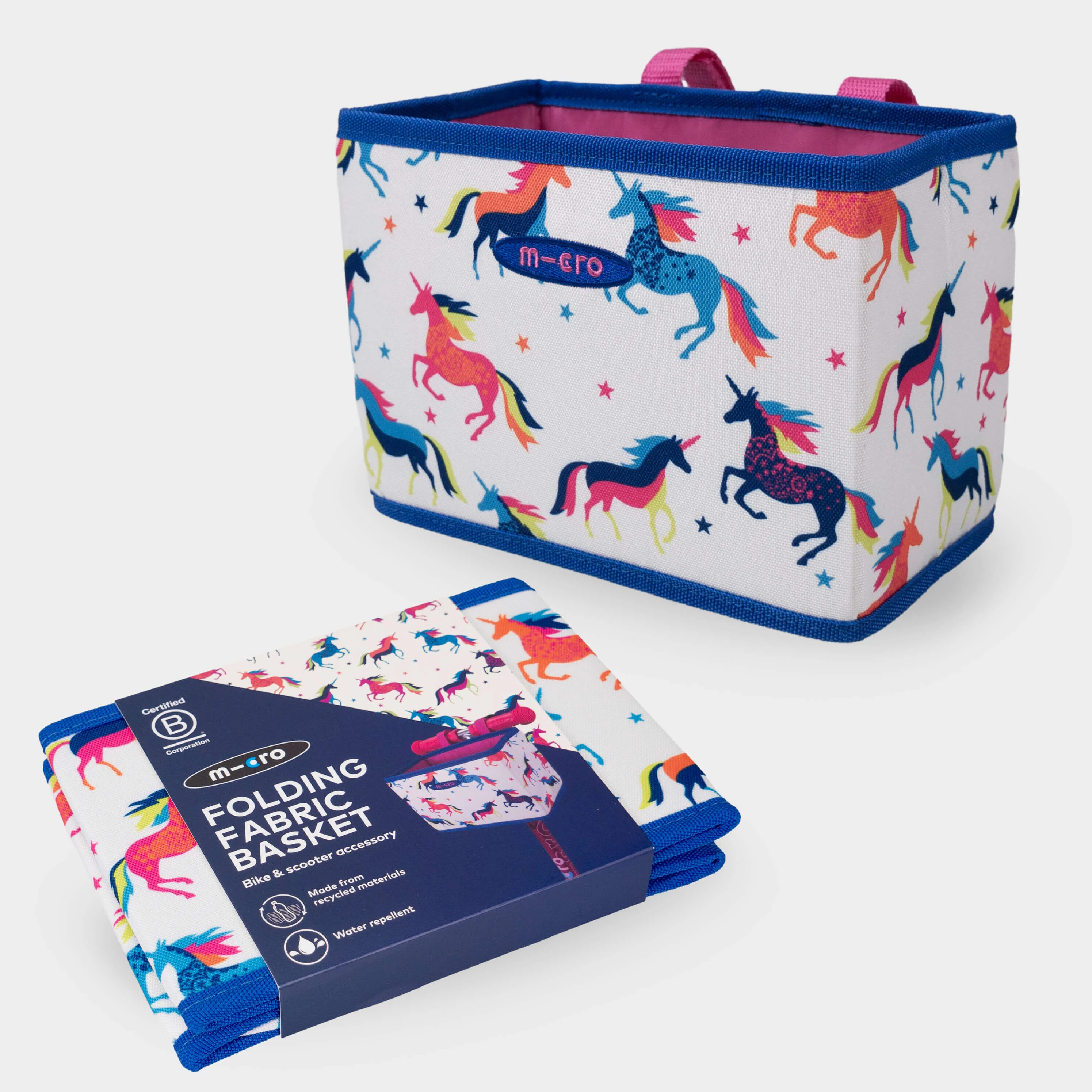Folding Basket Made with recycled materials: Unicorn - Image 3