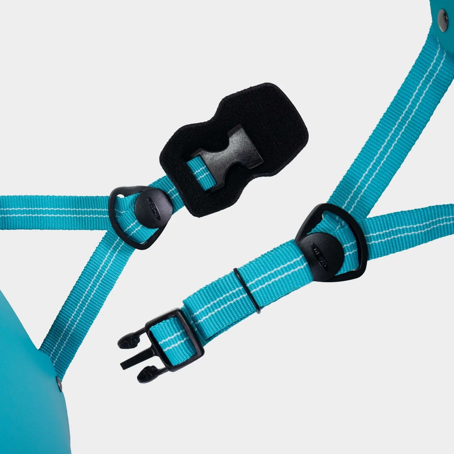 Plain Helmet for Bike and Scooters: Aqua - Image 4