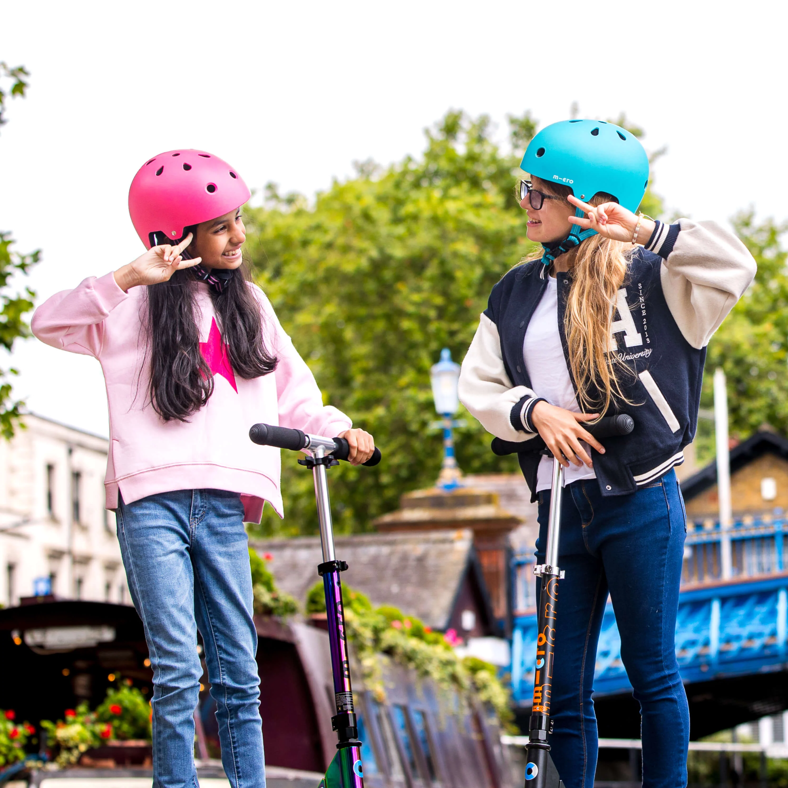 Plain Helmet for Bike and Scooters: Aqua - Image 5