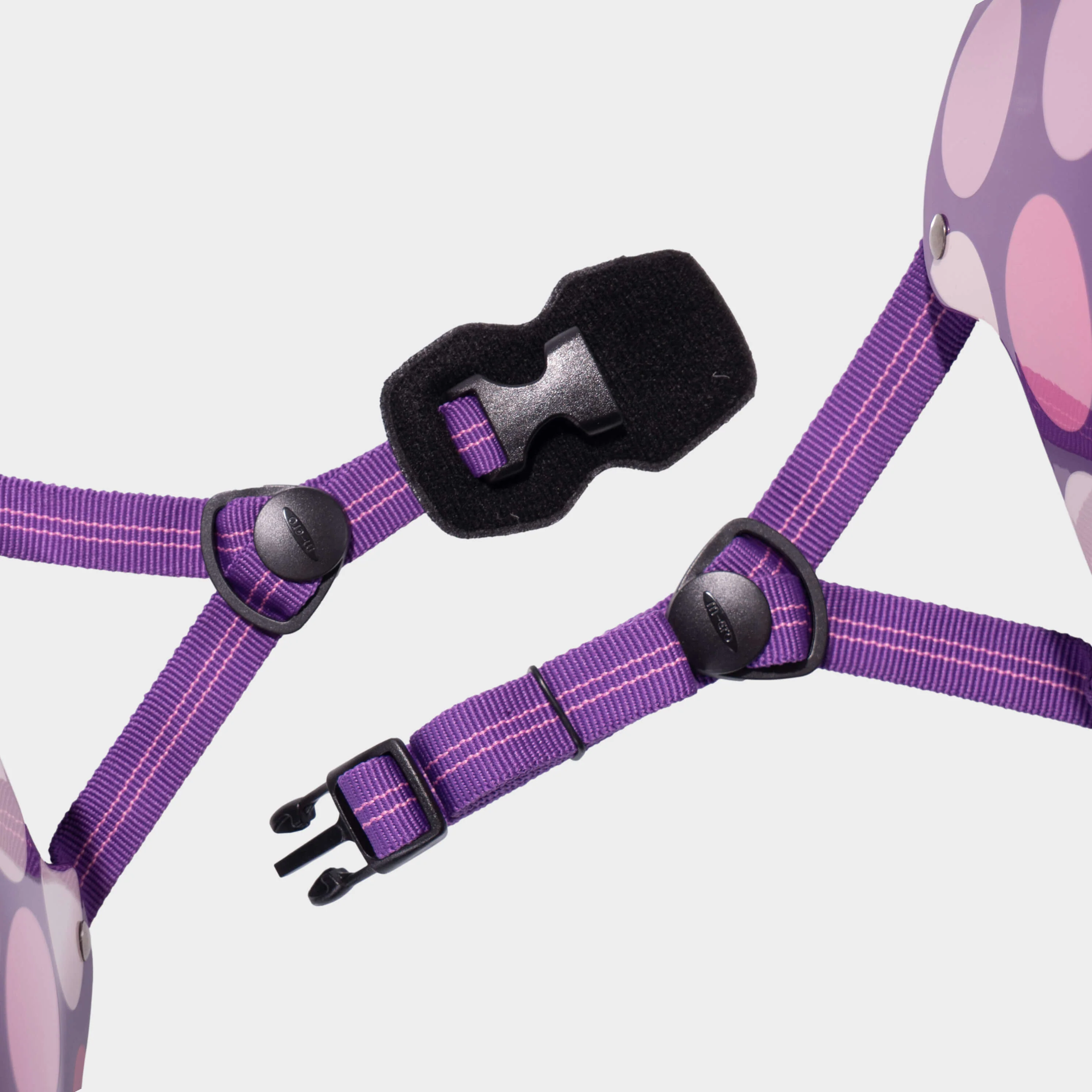 Printed Helmet for Bikes and Scooters: Purple Dot - Image 7
