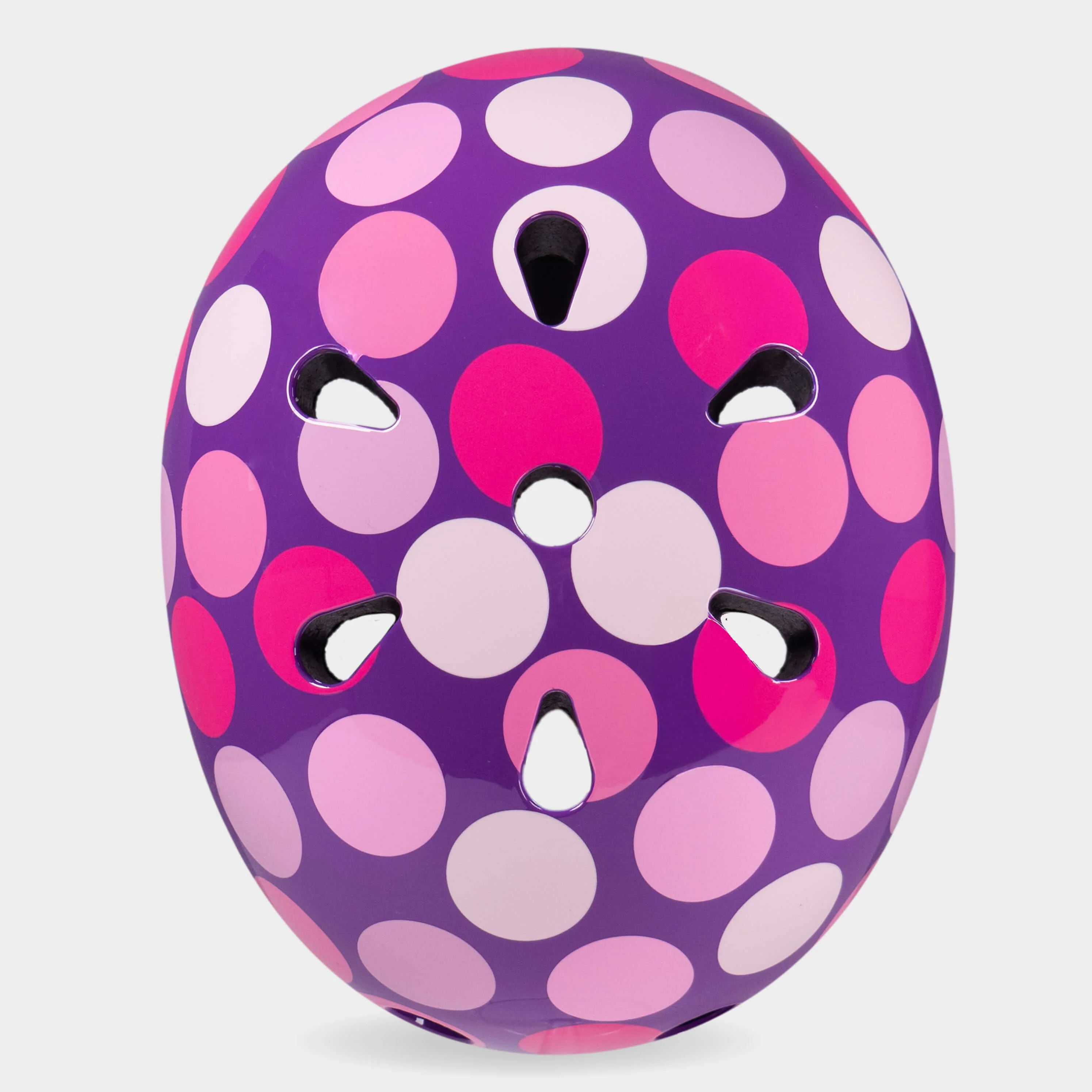 Printed Helmet for Bikes and Scooters: Purple Dot - Image 8