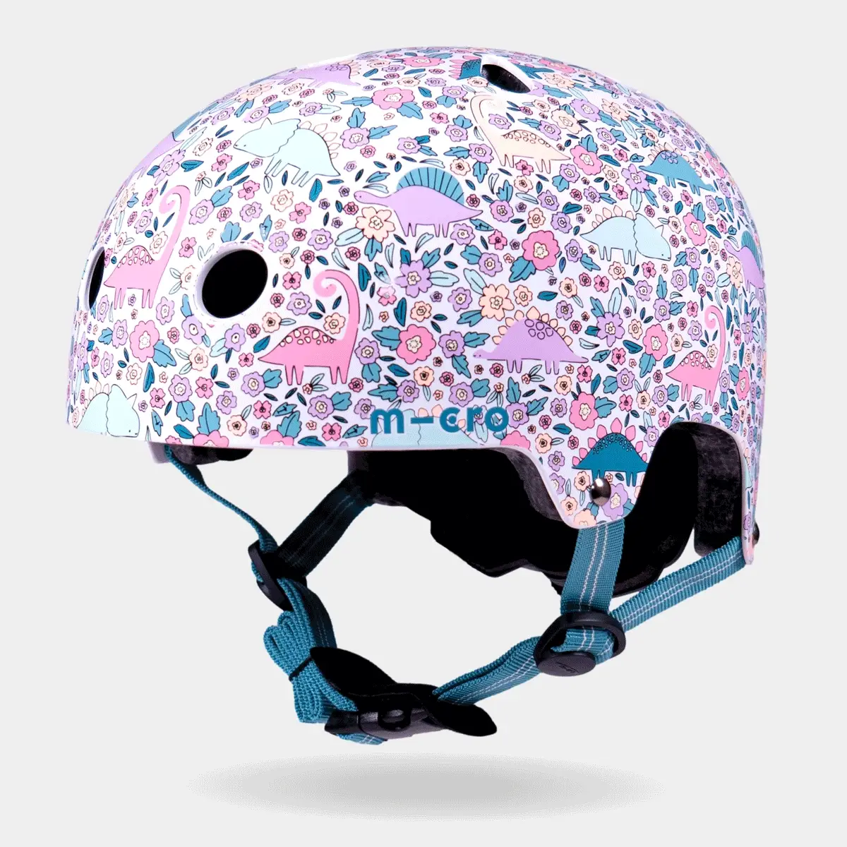 Printed Helmet For Bike and Scooters: Flora-Saur - Image 3