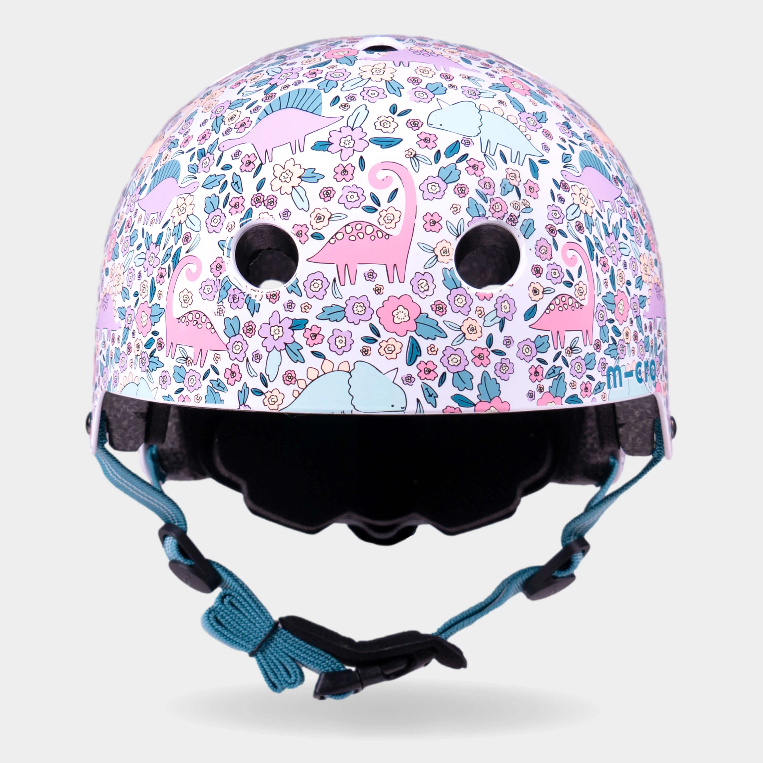 Printed Helmet For Bike and Scooters: Flora-Saur - Image 5