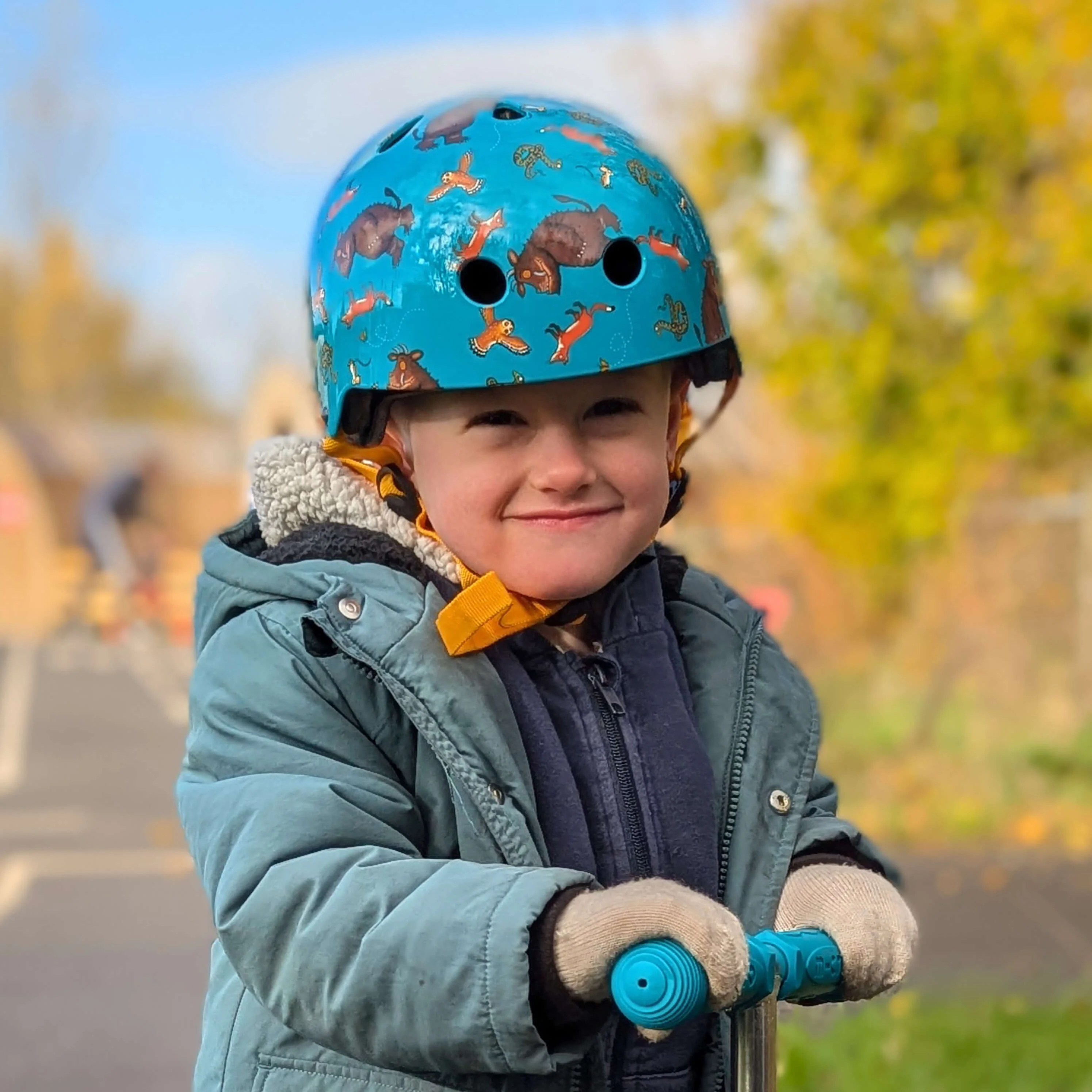 Printed Helmets for Bikes and Scooters: Gruffalo Aqua - Image 4