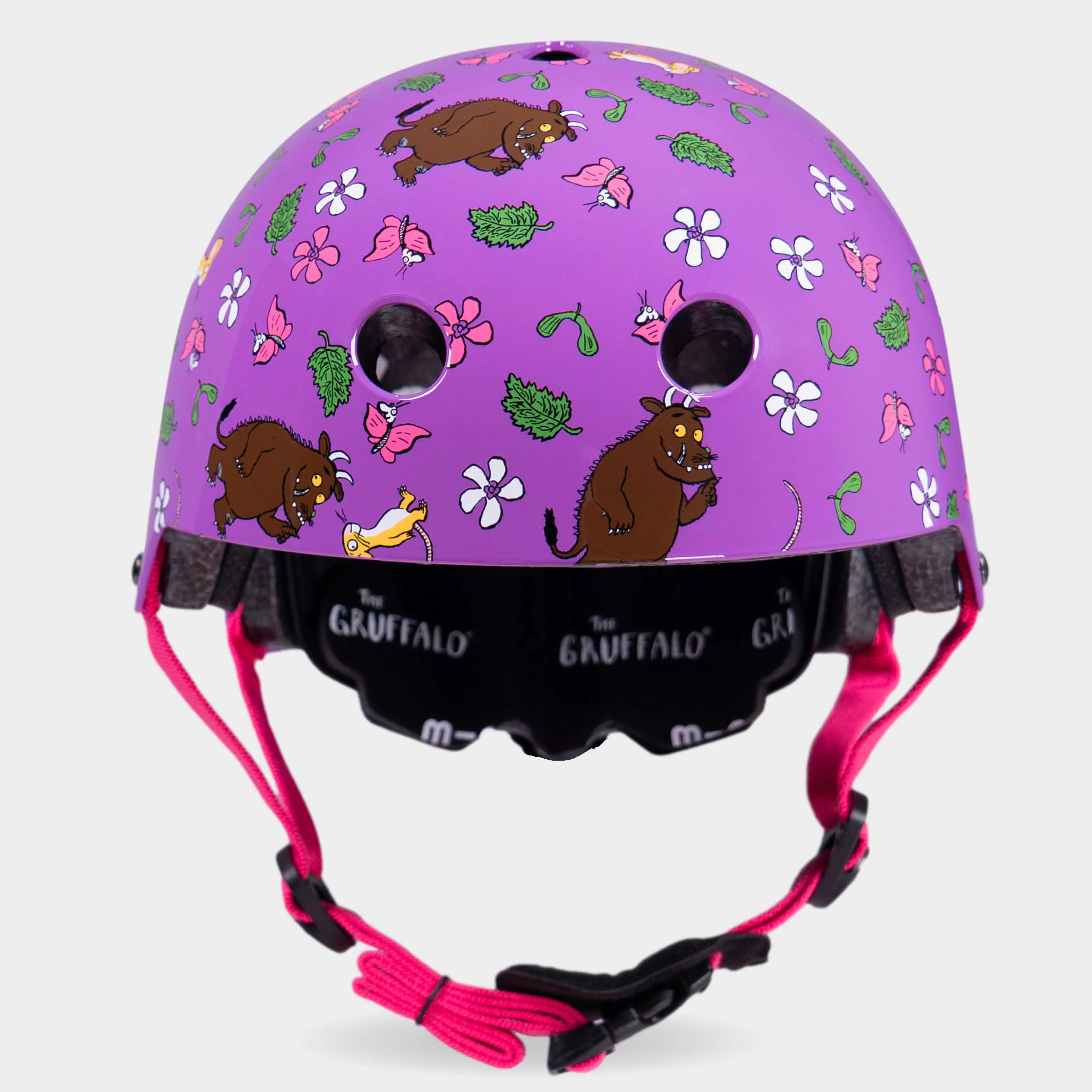 Printed Helmets for Bikes and Scooters: Gruffalo Purple - Image 6