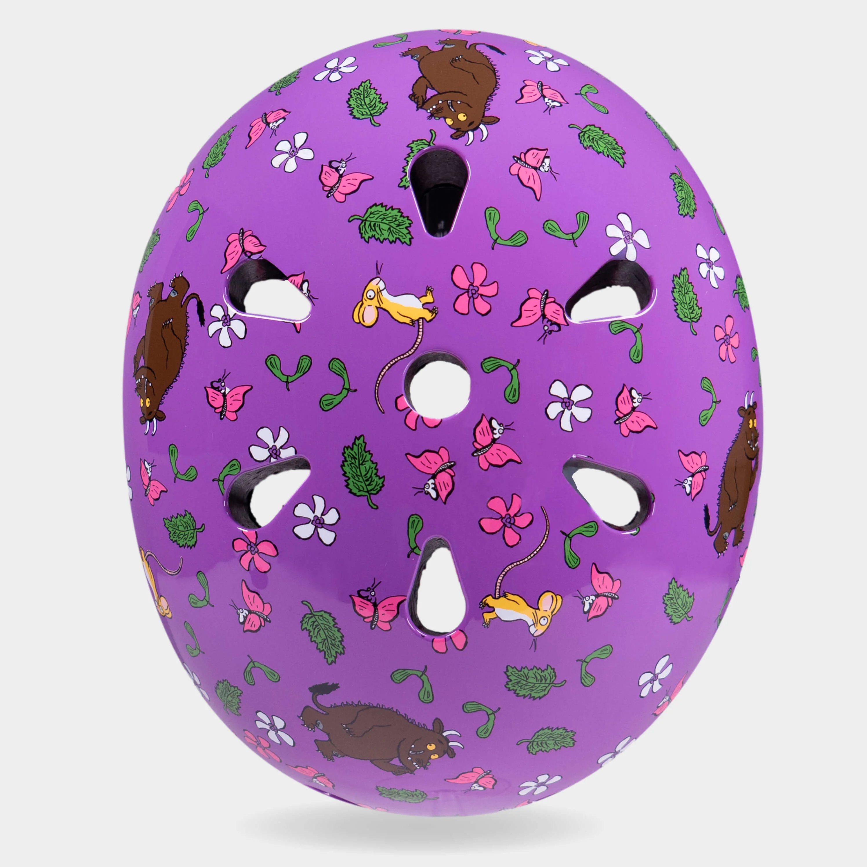 Printed Helmets for Bikes and Scooters: Gruffalo Purple - Image 8