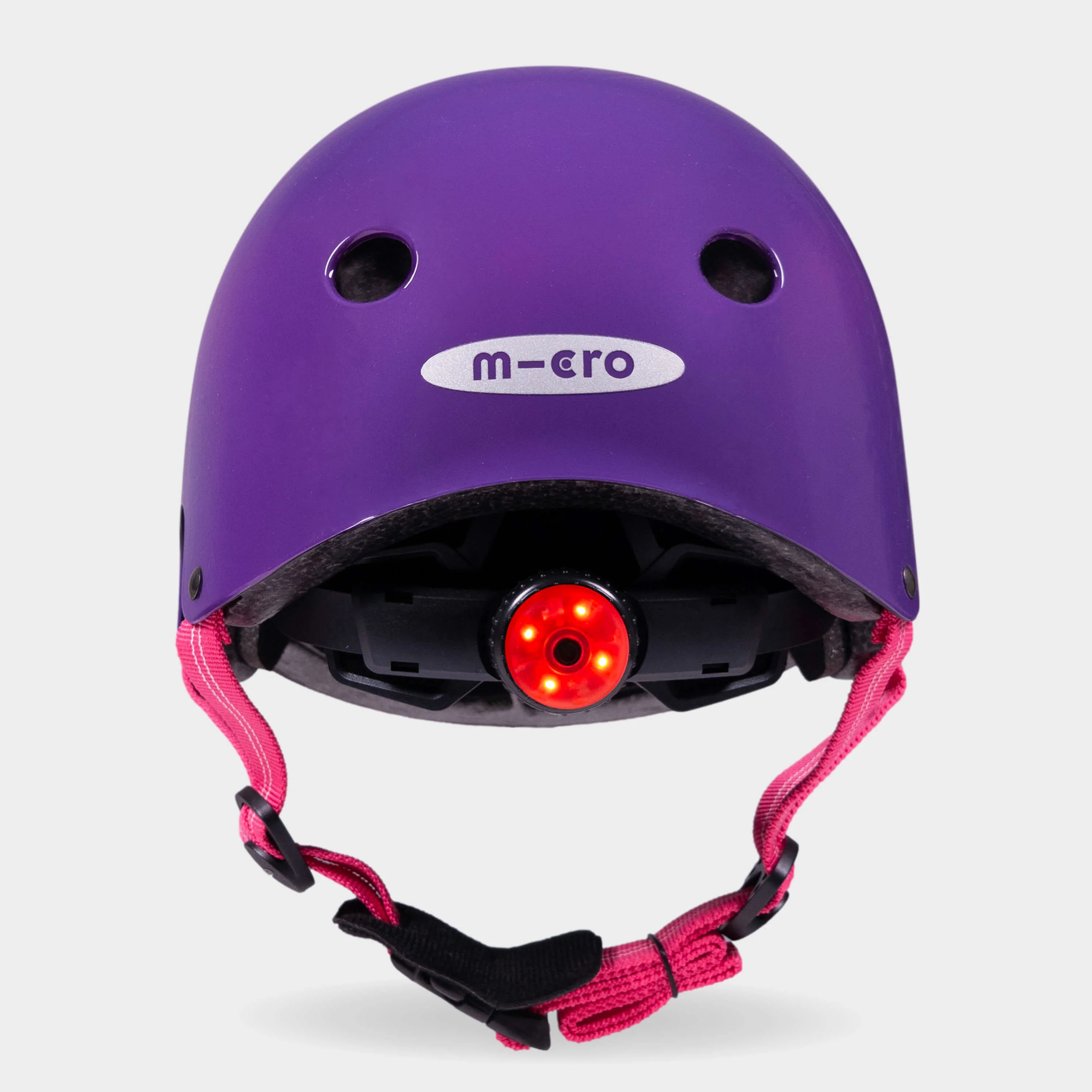Printed Helmet for Bikes and Scooters: Ombre Purple/Pink - Image 2