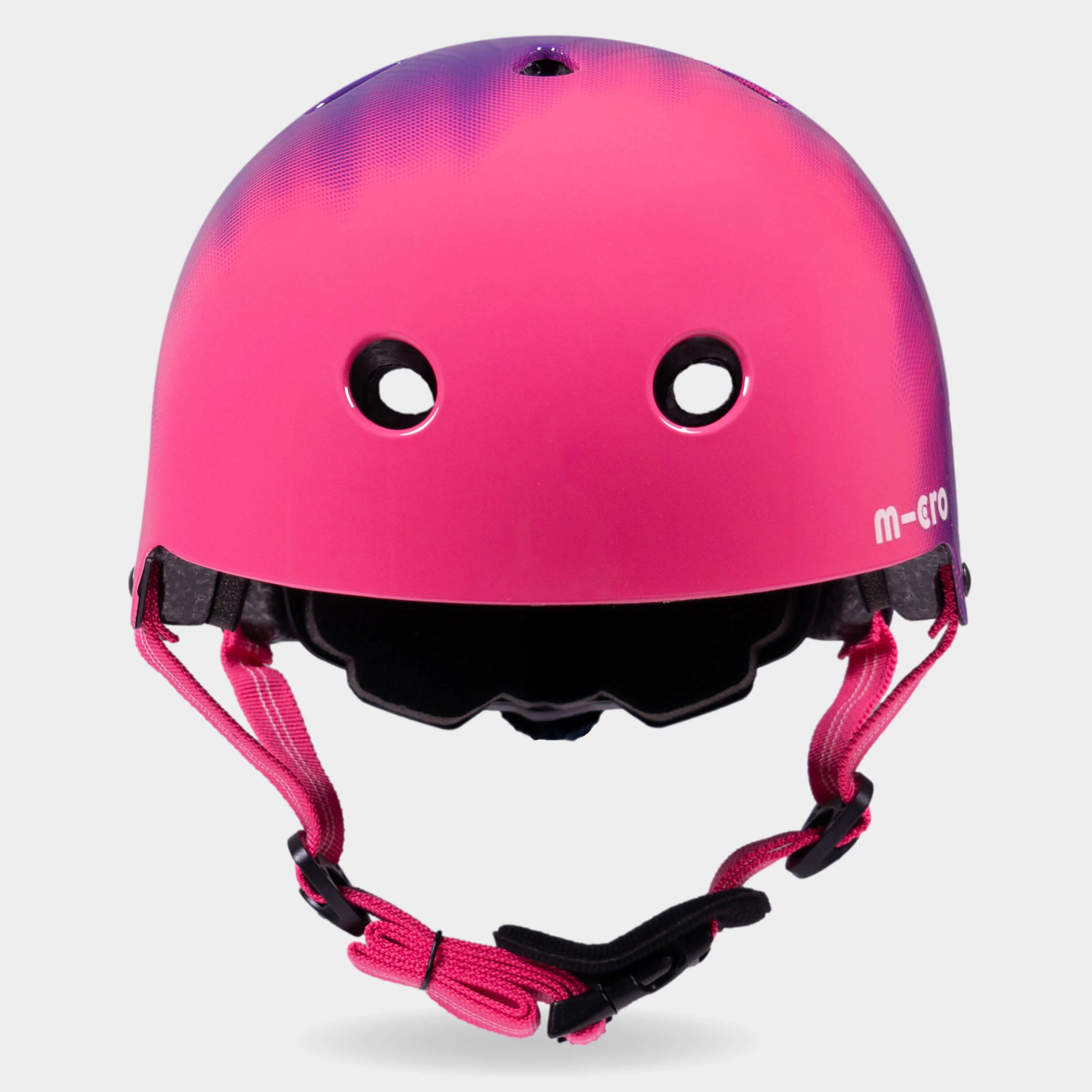 Printed Helmet for Bikes and Scooters: Ombre Purple/Pink - Image 6