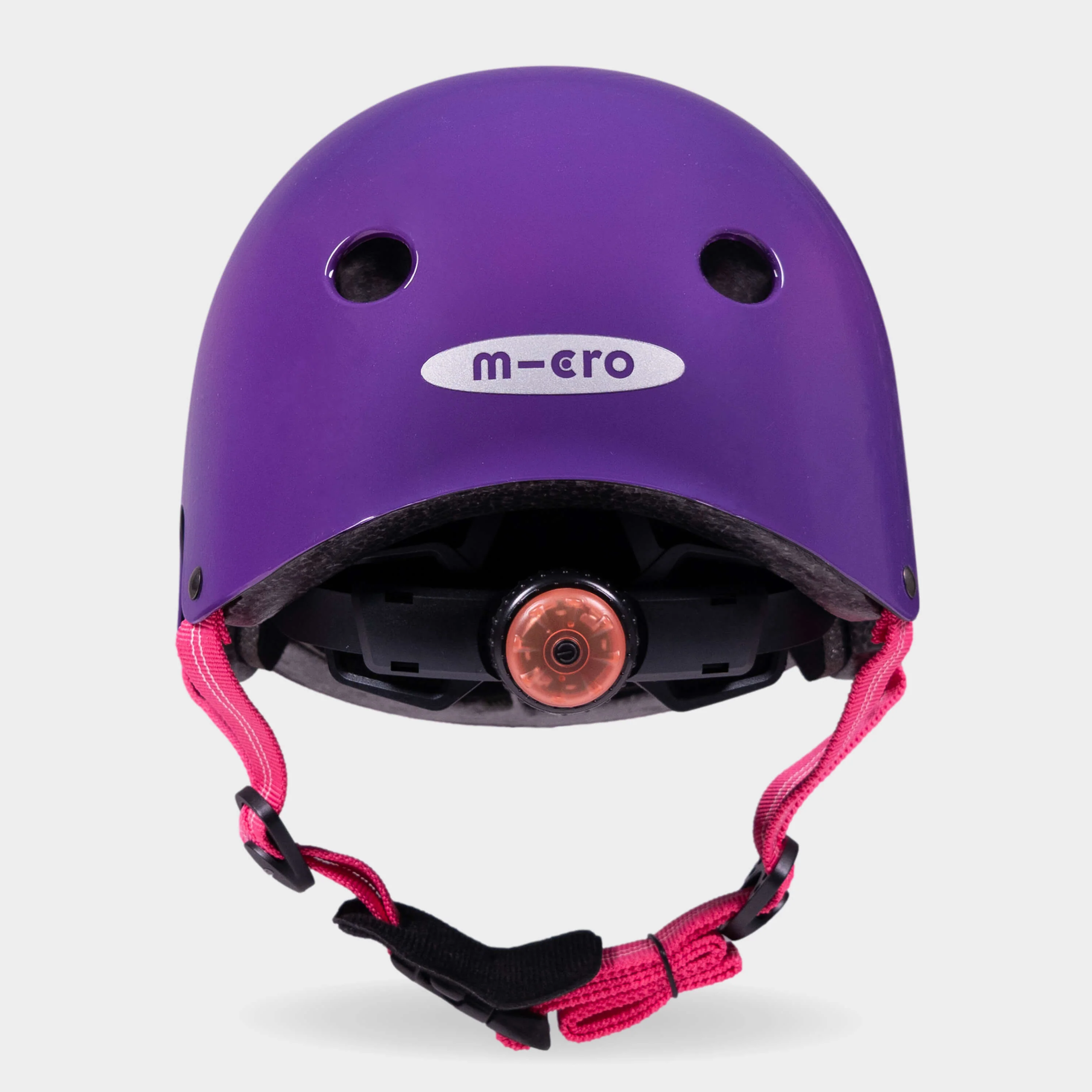 Printed Helmet for Bikes and Scooters: Ombre Purple/Pink - Image 9