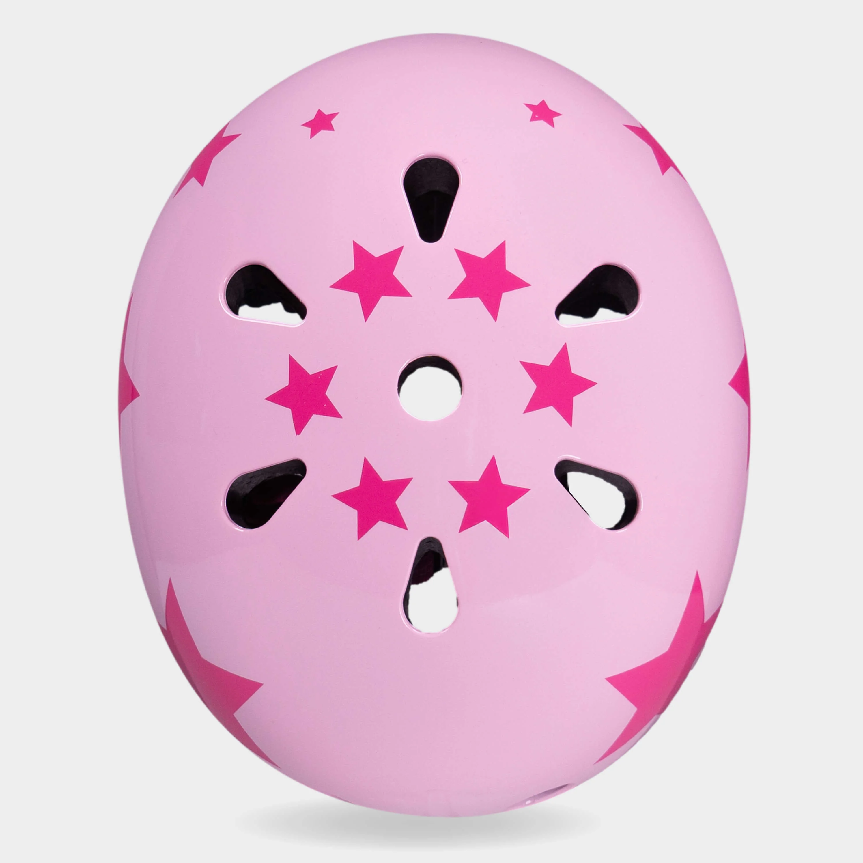 Printed Helmet for Bike and Scooters: Pink Star - Image 8