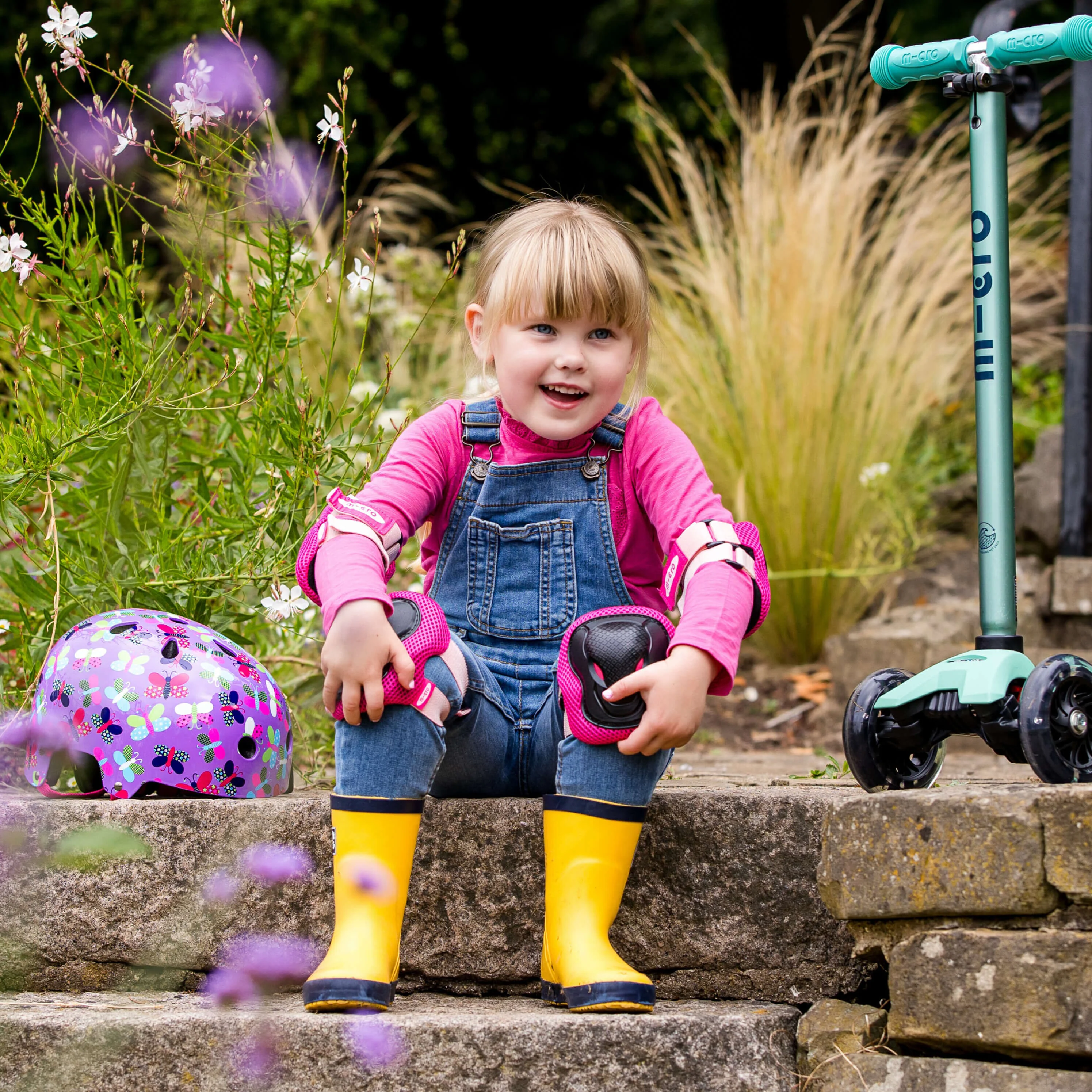 Knee and Elbow Pads Micro Safety: Pink - Image 6