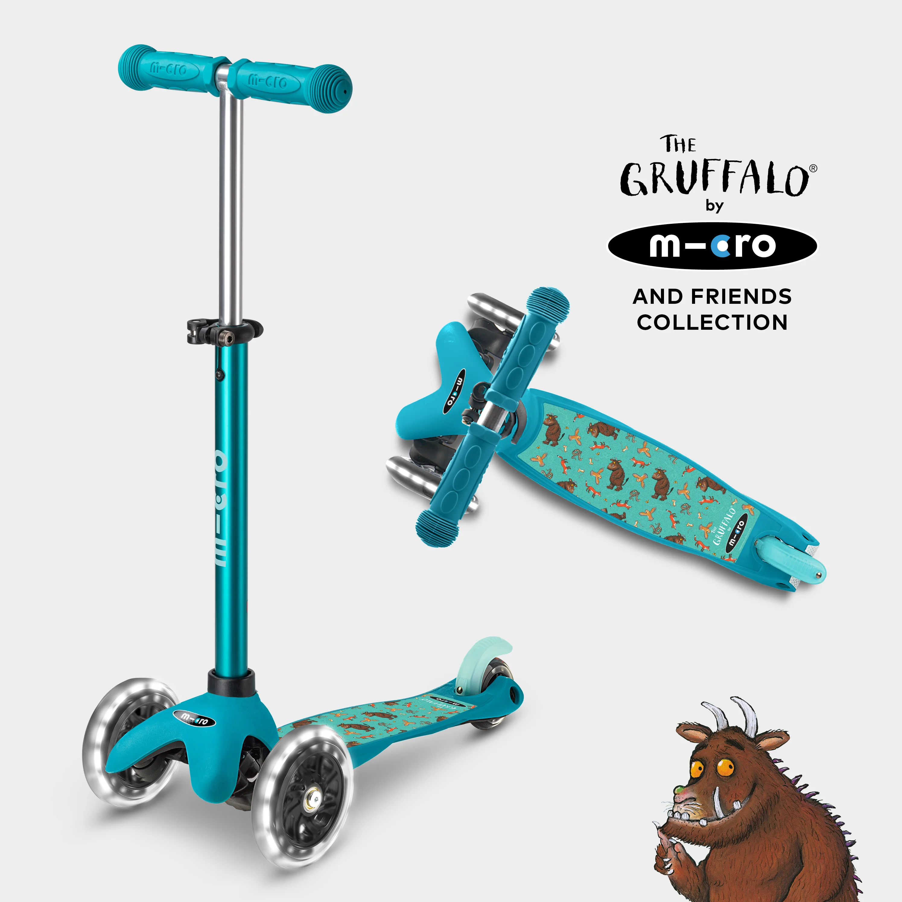 Mini Micro Deluxe LED Gruffalo and Friends Design: Aqua - Image 10