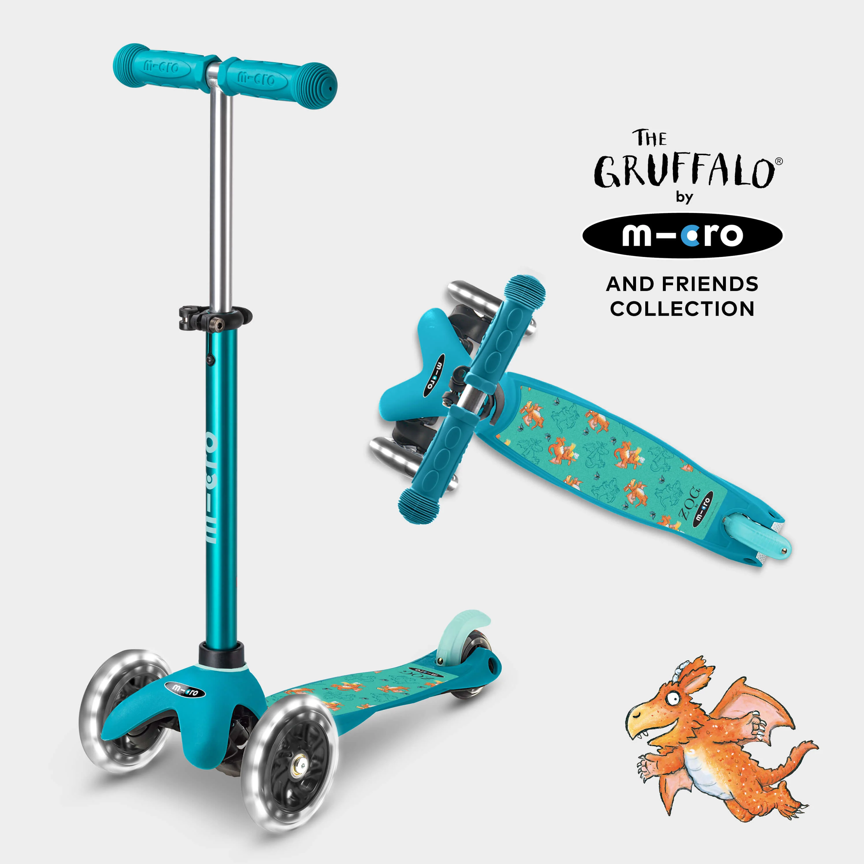 Mini Micro Deluxe LED Gruffalo and Friends Design: Aqua - Image 12