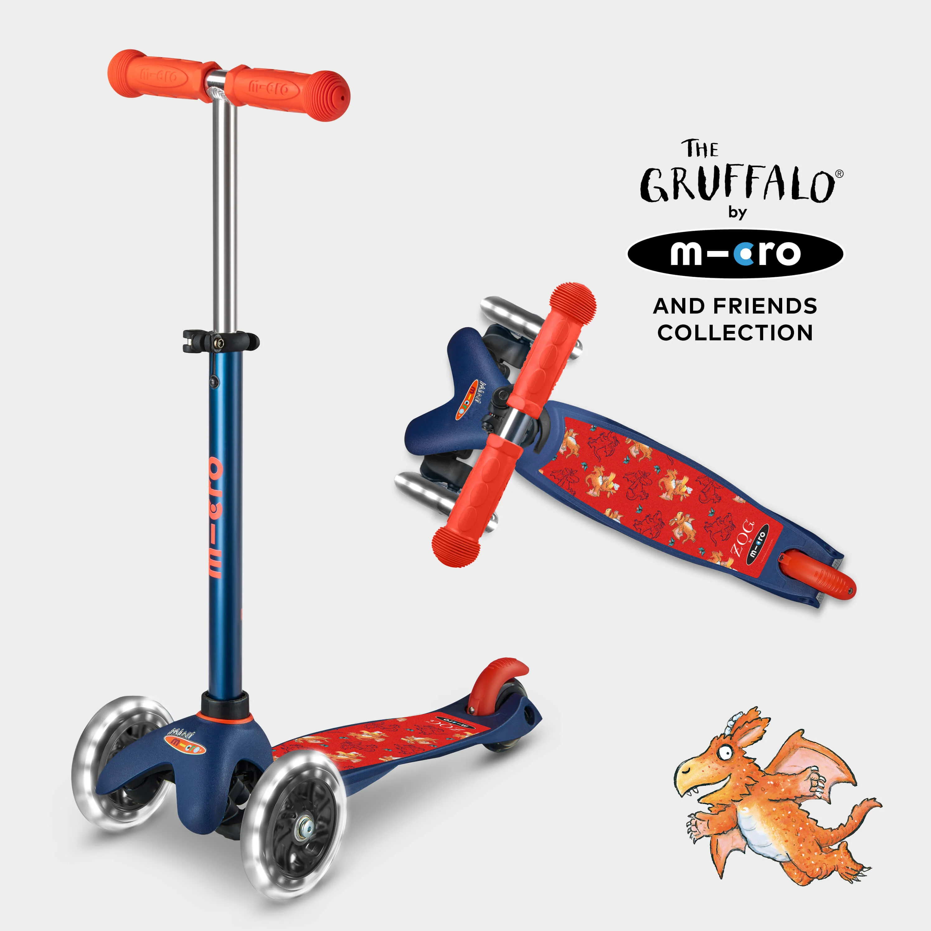 Mini Micro Deluxe LED Gruffalo and Friends Design: Navy - Image 11