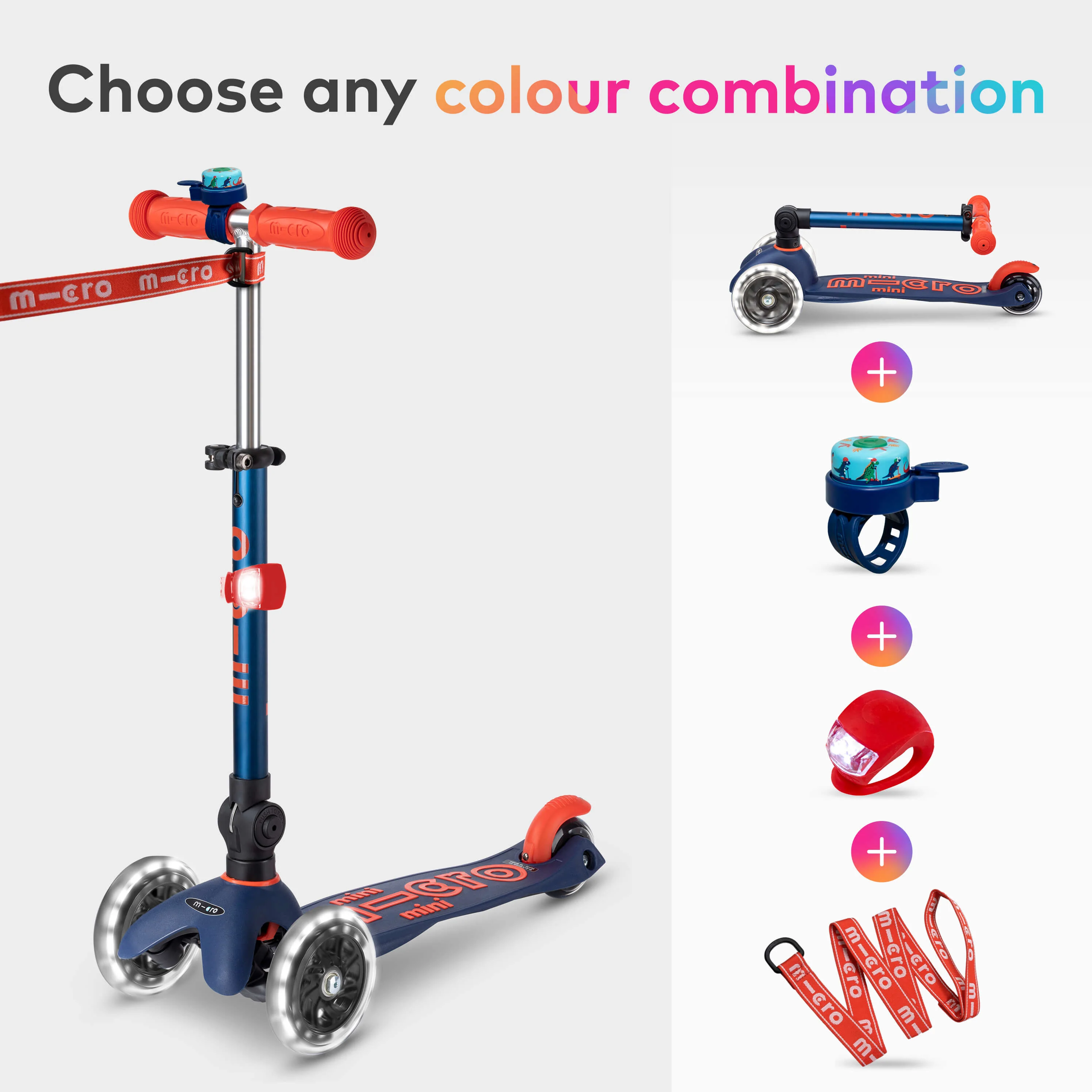 The Out and About Set: Mini Foldable LED, Pull & Carry, Bell and Light