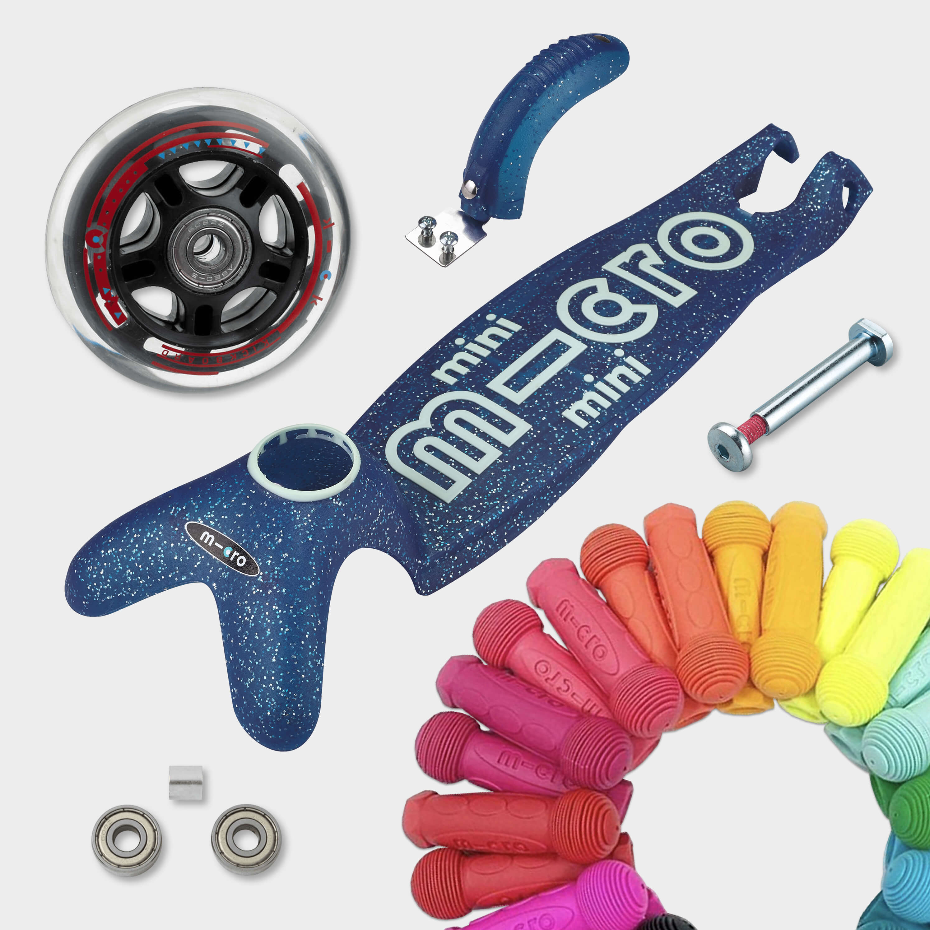 Mini Micro Foldable Orion LED Scooter: Pink - Image 10